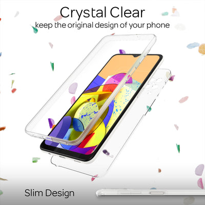 Samsung Galaxy A12 Handyhülle 360° NALIA Case Cover Komplettschutz Rundum Default Title NALIA Transparente Hülle