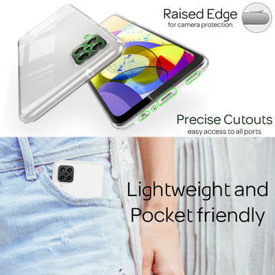 Samsung Galaxy A12 Handyhülle 360° NALIA Case Cover Komplettschutz Rundum Default Title NALIA Transparente Hülle