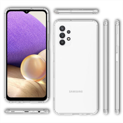 NALIA Transparente Hülle für Samsung Galaxy A32 5G – Harte Rückseite & Silikon Rand – IGNITE (Stoßfeste Handyhülle & Verstärkte Ecken) – Marke aus Berlin Default Title NALIA Transparente Hülle