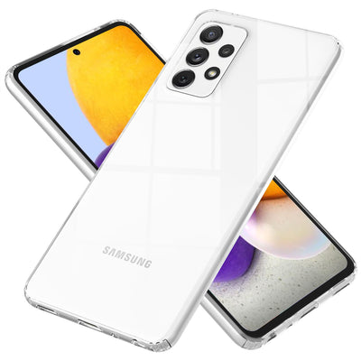 NALIA Transparente Hülle für Samsung Galaxy A72 – Harte Rückseite & Silikon Rand – IGNITE (Stoßfeste Handyhülle & Verstärkte Ecken) – Marke aus Berlin Default Title NALIA Transparente Hülle