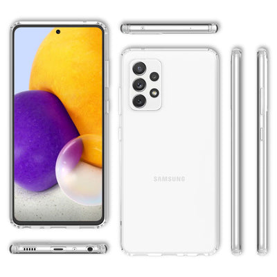 NALIA Transparente Hülle für Samsung Galaxy A72 – Harte Rückseite & Silikon Rand – IGNITE (Stoßfeste Handyhülle & Verstärkte Ecken) – Marke aus Berlin Default Title NALIA Transparente Hülle