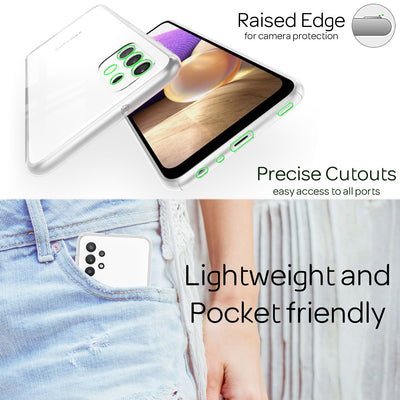 NALIA 360° Hülle für Samsung Galaxy A32 5G – Vorne & Hinten Schutz – 360GUARD (Full-Body Case) – Marke aus Berlin Default Title NALIA Transparente Hülle