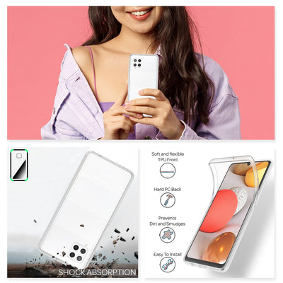 NALIA 360° Hülle für Samsung Galaxy A42 5G – Vorne & Hinten Schutz – 360GUARD (Full-Body Case) – Marke aus Berlin Default Title NALIA Transparente Hülle