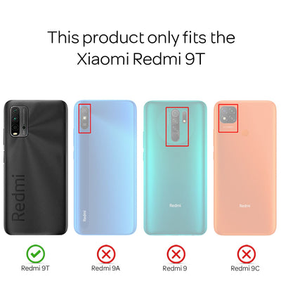 NALIA Ringhülle für Xiaomi Redmi 9T – Ring-Ständer 360° & für Magnet-Halter – GRIP360 (Mattiertes Silikon Case) – Marke aus Berlin Schwarz NALIA Protective Hülle
