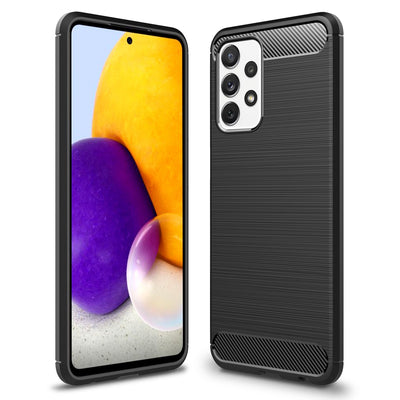 NALIA Silikonhülle für Samsung Galaxy A72 – Rutschfest & Matt – VORTEX (Gebürstete Optik & Carbon Design) – Marke aus Berlin Default Title NALIA Protective Hülle