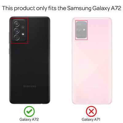 NALIA Glitzerhülle für Samsung Galaxy A72 – Funkelnder Glitzer-Look & Grip – SHINEPOP (Silikon Case) – Marke aus Berlin Silber NALIA Protective Hülle