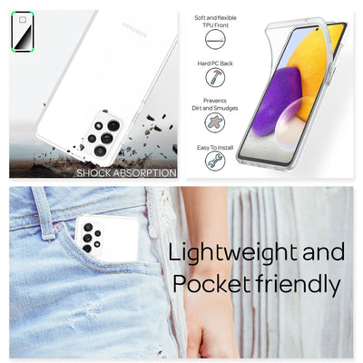 NALIA 360° Hülle für Samsung Galaxy A72 – Vorne & Hinten Schutz – 360GUARD (Full-Body Case) – Marke aus Berlin Default Title NALIA Transparente Hülle