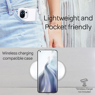 NALIA Transparente Silikonhülle für Xiaomi Mi 11 – Anti-Gelb & Rutschfest – GLAZE (Handyhülle Kristallklar, Schlank & Stoßfest) – Marke aus Berlin Default Title NALIA Transparente Hülle