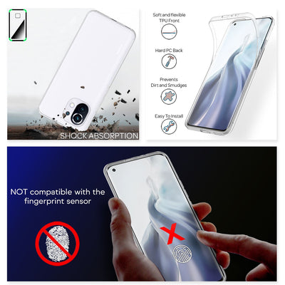 NALIA 360° Hülle für Xiaomi Mi 11 – Vorne & Hinten Schutz – 360GUARD (Full-Body Case) – Marke aus Berlin Default Title NALIA Transparente Hülle