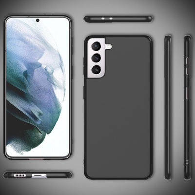 NALIA Ultra Slim Hardcase für Samsung Galaxy S21 – Anti-Fingerabdruck & 0.5mm Dünn – PUREFIT (Matt & Leicht) – Marke aus Berlin Schwarz NALIA SlimFit Hülle