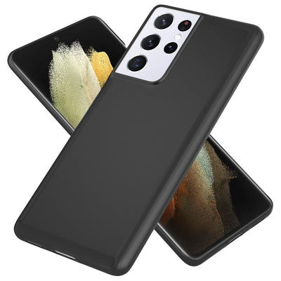 NALIA Ultra Slim Hardcase für Samsung Galaxy S21 Ultra – Anti-Fingerabdruck & 0.5mm Dünn – PUREFIT (Matt & Leicht) – Marke aus Berlin Schwarz NALIA SlimFit Hülle