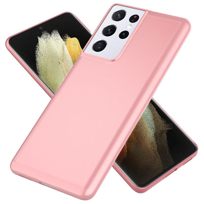 NALIA Ultra Slim Hardcase für Samsung Galaxy S21 Ultra – Anti-Fingerabdruck & 0.5mm Dünn – PUREFIT (Matt & Leicht) – Marke aus Berlin Rose Gold NALIA SlimFit Hülle