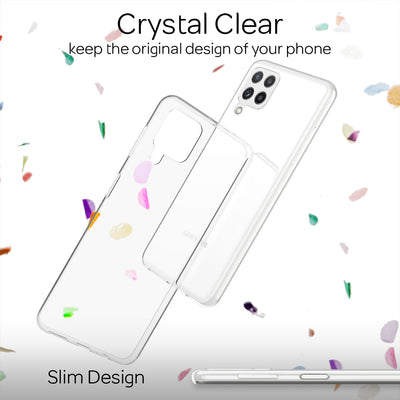 NALIA Transparente Silikonhülle für Samsung Galaxy A22 – Anti-Gelb & Rutschfest – GLAZE (Handyhülle Kristallklar, Schlank & Stoßfest) – Marke aus Berlin Default Title NALIA Transparente Hülle