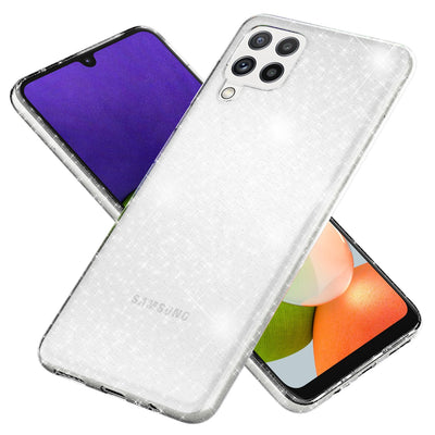 NALIA Glitzerhülle für Samsung Galaxy A22 – Funkelndes Silikon Case – DAZZLIN (Transparent & Stoßfest) – Marke aus Berlin Default Title NALIA Transparente Hülle