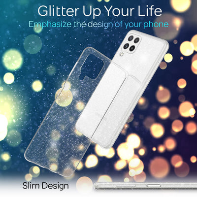 NALIA Glitzerhülle für Samsung Galaxy A22 – Funkelndes Silikon Case – DAZZLIN (Transparent & Stoßfest) – Marke aus Berlin Default Title NALIA Transparente Hülle
