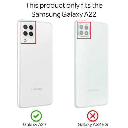 NALIA Handyhülle mit Kette für Samsung Galaxy A22, Transparente Schutzhülle & Handy-Schnur, Robust Vergilbungsfrei Klar Schwarz NALIA Transparente Hülle