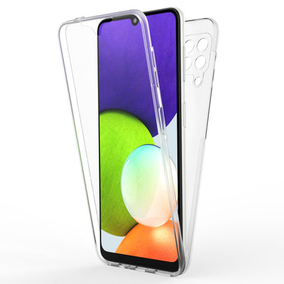 NALIA 360° Hülle für Samsung Galaxy A22 – Vorne & Hinten Schutz – 360GUARD (Full-Body Case) – Marke aus Berlin Default Title NALIA Transparente Hülle