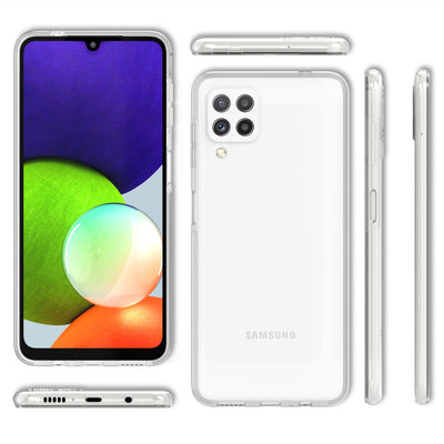 NALIA 360° Hülle für Samsung Galaxy A22 – Vorne & Hinten Schutz – 360GUARD (Full-Body Case) – Marke aus Berlin Default Title NALIA Transparente Hülle