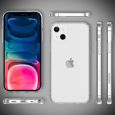 NALIA Transparente Silikonhülle für iPhone 13 Mini – Anti-Gelb & Rutschfest – GLAZE (Handyhülle Kristallklar, Schlank & Stoßfest) – Marke aus Berlin Default Title NALIA Transparente Hülle