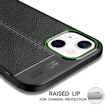 NALIA Leder-Optik Silikon Case für iPhone 13 Mini – Griffig & Matt – BARRON Handyhülle (Anti-Fingerprint, Stoßfest & Robust) – Marke aus Berlin Default Title NALIA Protective Hülle