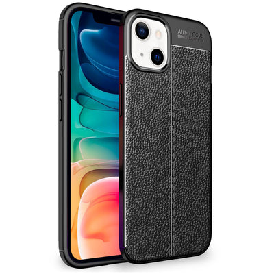 NALIA Leder-Optik Silikon Case für iPhone 13 – Griffig & Matt – BARRON Handyhülle (Anti-Fingerprint, Stoßfest & Robust) – Marke aus Berlin Default Title NALIA Protective Hülle
