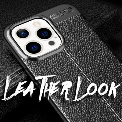 NALIA Leder-Optik Silikon Case für iPhone 13 Pro Max – Griffig & Matt – BARRON Handyhülle (Anti-Fingerprint, Stoßfest & Robust) – Marke aus Berlin Default Title NALIA Protective Hülle