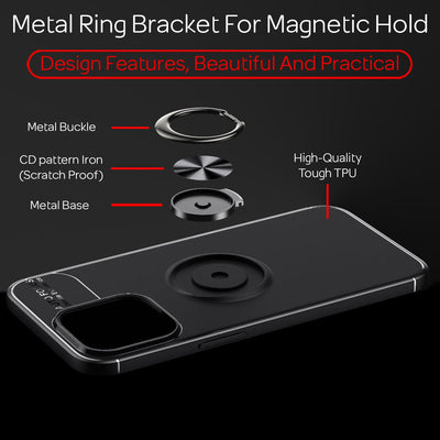 NALIA Ringhülle für iPhone 13 Pro Max – Ring-Ständer 360° & für Magnet-Halter – GRIP360 (Mattiertes Silikon Case) – Marke aus Berlin Rose Gold NALIA Protective Hülle