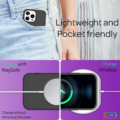 NALIA Ultra Slim Hardcase für iPhone 13 Pro Max – Anti-Fingerabdruck & 0.5mm Dünn – PUREFIT (Matt & Leicht) – Marke aus Berlin Schwarz NALIA SlimFit Hülle