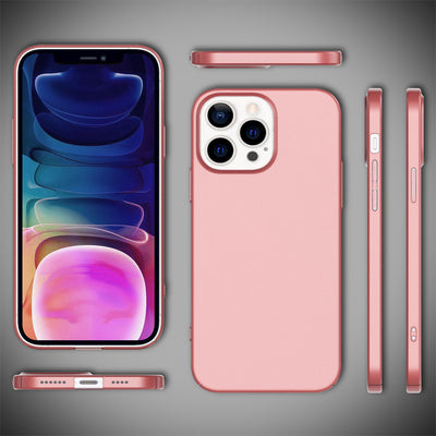 NALIA Ultra Slim Hardcase für iPhone 13 Pro Max – Anti-Fingerabdruck & 0.5mm Dünn – PUREFIT (Matt & Leicht) – Marke aus Berlin Rose Gold NALIA SlimFit Hülle