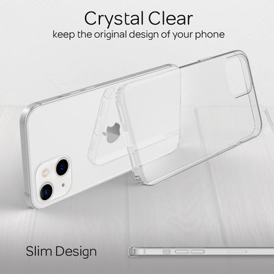NALIA Transparente Hülle für iPhone 13 – Harte Rückseite & Silikon Rand – IGNITE (Stoßfeste Handyhülle & Verstärkte Ecken) – Marke aus Berlin Default Title NALIA Transparente Hülle