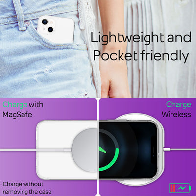 NALIA Transparente Hülle für iPhone 13 – Harte Rückseite & Silikon Rand – IGNITE (Stoßfeste Handyhülle & Verstärkte Ecken) – Marke aus Berlin Default Title NALIA Transparente Hülle