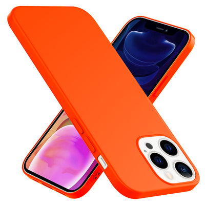 NALIA Neon Silikonhülle für iPhone 13 Pro Max – Soft-Touch & Signal-Neon – NEONSHOCK (Matte Schutzhülle) – Marke aus Berlin Orange NALIA Protective Hülle
