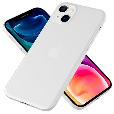 NALIA Ultra Slim Hardcase für iPhone 13 – Matt-Transparent & 0.3mm Dünn – PHANTOM (Dünnes Cover & Kamera-Vollschutz) – Marke aus Berlin Weiß NALIA SlimFit Hülle