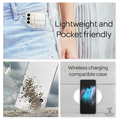 NALIA Spiegel Hartglas Case kompatibel mit Samsung Galaxy S21 Plus Hülle, Klarer Spiegeleffekt Mirror Hardcase Robust 9H Tempered Glass & Silikon Bumper, Dünne Schutzhülle Handyhülle Hart - Silber Default Title NALIA Protective Hülle