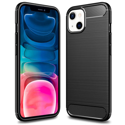 NALIA Silikonhülle für iPhone 13 Mini – Rutschfest & Matt – VORTEX (Gebürstete Optik & Carbon Design) – Marke aus Berlin Default Title NALIA Protective Hülle