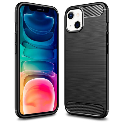 NALIA Silikonhülle für iPhone 13 – Rutschfest & Matt – VORTEX (Gebürstete Optik & Carbon Design) – Marke aus Berlin Default Title NALIA Protective Hülle