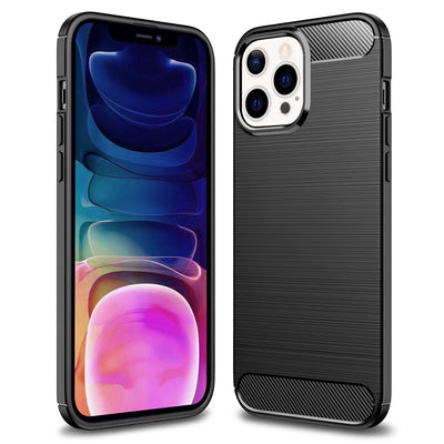 NALIA Silikonhülle für iPhone 13 Pro Max – Rutschfest & Matt – VORTEX (Gebürstete Optik & Carbon Design) – Marke aus Berlin Default Title NALIA Protective Hülle