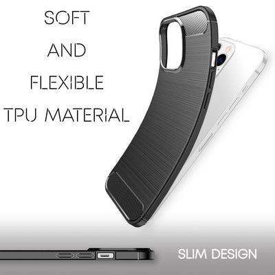 NALIA Silikonhülle für iPhone 13 Pro Max – Rutschfest & Matt – VORTEX (Gebürstete Optik & Carbon Design) – Marke aus Berlin Default Title NALIA Protective Hülle