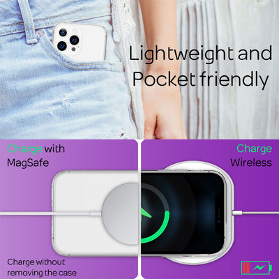 NALIA Transparente Silikonhülle für iPhone 13 Pro – Anti-Gelb & Rutschfest – GLAZE (Handyhülle Kristallklar, Schlank & Stoßfest) – Marke aus Berlin Default Title NALIA Transparente Hülle