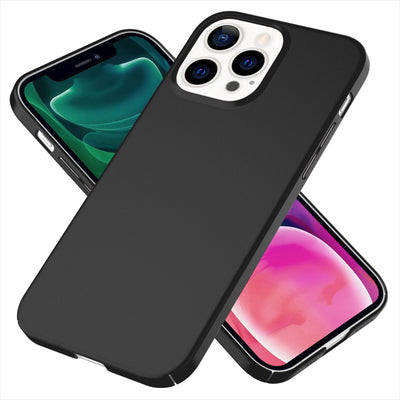 NALIA Ultra Slim Hardcase für iPhone 13 Pro – Anti-Fingerabdruck & 0.5mm Dünn – PUREFIT (Matt & Leicht) – Marke aus Berlin Schwarz NALIA SlimFit Hülle