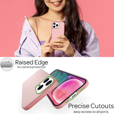 NALIA Ultra Slim Hardcase für iPhone 13 Pro – Anti-Fingerabdruck & 0.5mm Dünn – PUREFIT (Matt & Leicht) – Marke aus Berlin Rose Gold NALIA SlimFit Hülle
