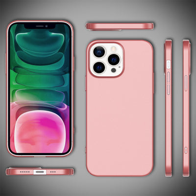 NALIA Ultra Slim Hardcase für iPhone 13 Pro – Anti-Fingerabdruck & 0.5mm Dünn – PUREFIT (Matt & Leicht) – Marke aus Berlin Rose Gold NALIA SlimFit Hülle