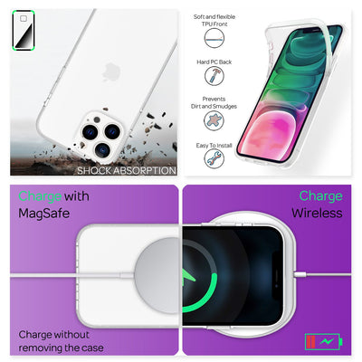 NALIA 360° Hülle für iPhone 13 Pro – Vorne & Hinten Schutz – 360GUARD (Full-Body Case) – Marke aus Berlin Default Title NALIA Transparente Hülle