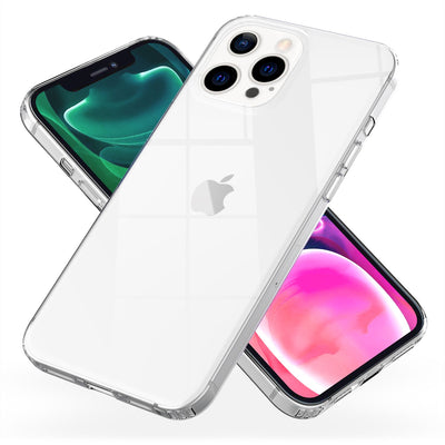 NALIA Transparente Hülle für iPhone 13 Pro – Harte Rückseite & Silikon Rand – IGNITE (Stoßfeste Handyhülle & Verstärkte Ecken) – Marke aus Berlin Default Title NALIA Transparente Hülle