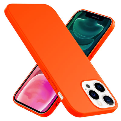 NALIA Neon Silikonhülle für iPhone 13 Pro – Soft-Touch & Signal-Neon – NEONSHOCK (Matte Schutzhülle) – Marke aus Berlin Orange NALIA Neon Hülle
