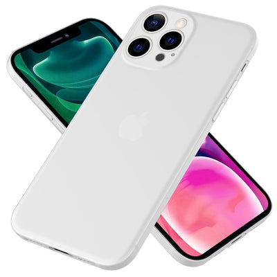 NALIA Ultra Slim Hardcase für iPhone 13 Pro – Matt-Transparent & 0.3mm Dünn – PHANTOM (Hauchdünnes Cover & Kamera-Vollschutz) – Marke aus Berlin Weiß NALIA SlimFit Hülle