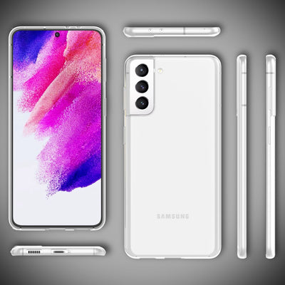 NALIA Transparente Silikonhülle für Samsung Galaxy S21 FE – Anti-Gelb & Rutschfest – GLAZE (Handyhülle Kristallklar, Schlank & Stoßfest) – Marke aus Berlin Default Title NALIA Transparente Hülle