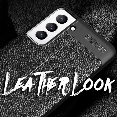 NALIA Leder-Optik Silikon Case für Samsung Galaxy S21 FE – Griffig & Matt – BARRON Handyhülle (Anti-Fingerprint, Stoßfest & Robust) – Marke aus Berlin Default Title NALIA Protective Hülle