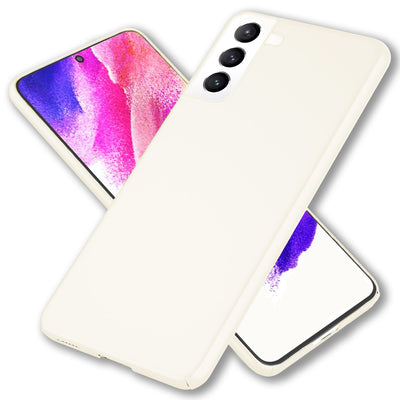 NALIA Ultra Slim Hardcase für Samsung Galaxy S21 FE – Anti-Fingerabdruck & 0.5mm Dünn – PUREFIT (Matt & Leicht) – Marke aus Berlin Weiß NALIA SlimFit Hülle