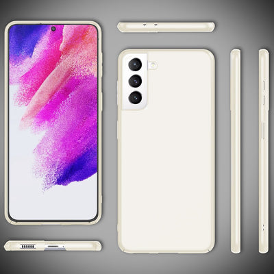 NALIA Ultra Slim Hardcase für Samsung Galaxy S21 FE – Anti-Fingerabdruck & 0.5mm Dünn – PUREFIT (Matt & Leicht) – Marke aus Berlin Weiß NALIA SlimFit Hülle